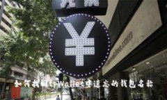 如何找回tpWallet中遗忘的钱